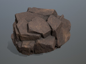Desert rocks Model 3D