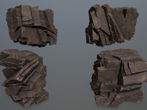 Desert rocks Model 3D