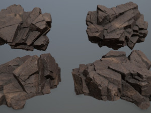 Desert rocks Model 3D