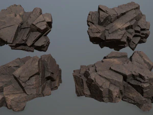 Desert rocks 3D Model
