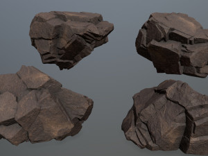 Desert rocks Model 3D