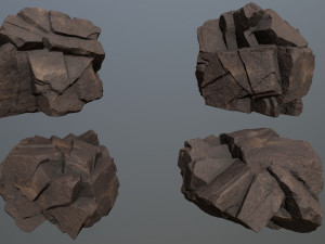 Desert rocks Model 3D
