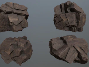 Desert rocks 3D Model