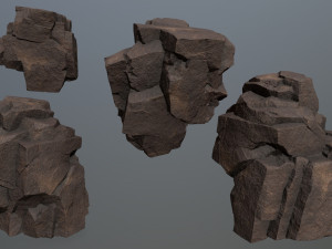 Desert rocks Model 3D
