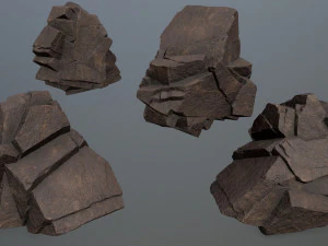 Desert rocks 3D Model