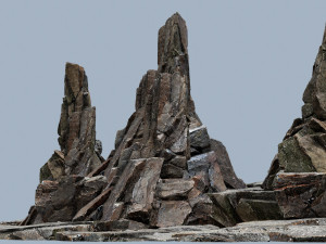 Cliff rocks 3D मॉडल