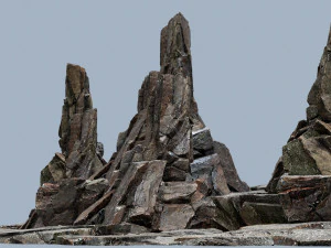 Klippenfelsen 3D Modell