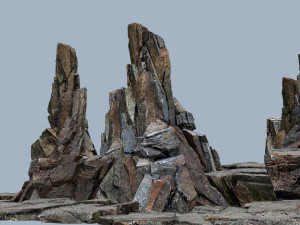 Cliff rocks Model 3D