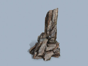 Cliff rocks Model 3D