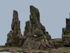 Cliff rocks 3D Model