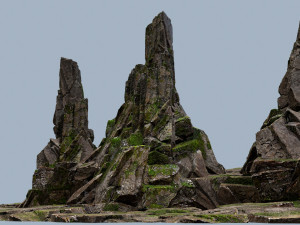 Cliff rocks Modello 3D