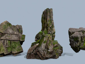 Cliff rocks 3D Model