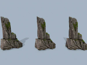 Cliff rocks 3D Model
