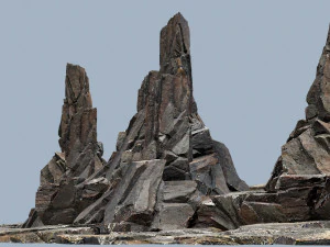 U&ccedil;urum kayaları 3D Model