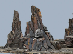 Cliff rocks 3D 모델