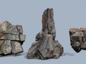Cliff rocks 3D 모델