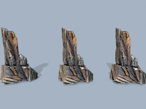 Cliff rocks 3D 모델