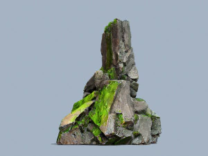Mossy rocks 3D Model