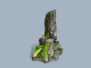 Mossy rocks 3Dモデル