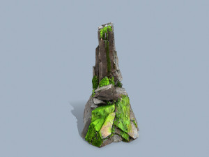 Mossy rocks 3Dモデル