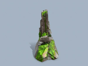 Mossy rocks 3D Model