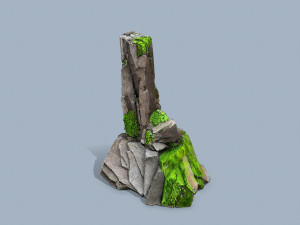 Mossy rocks 3Dモデル