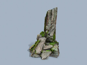 Mossy rocks 3Dモデル