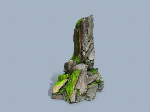 Mossy rocks 3Dモデル