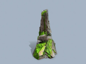 Mossy rocks 3Dモデル