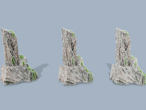 Mossy rocks 3Dモデル