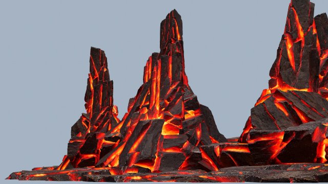 Lava rocks Modelo 3D .c4d .max .obj .3ds .fbx .stl .blend 
