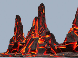 Lava rocks 3D Модель