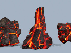 Lava rocks Modelo 3D