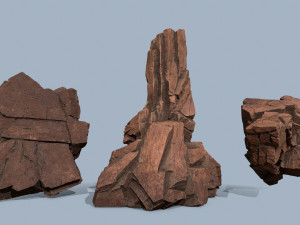 Desert rocks 3D Model