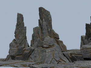 Cliff rocks 3D Model