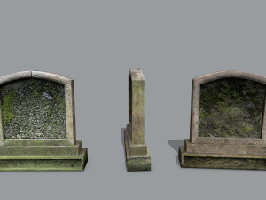Tombstone set 3Dモデル