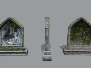 Tombstone set 3Dモデル