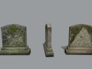 Tombstone set 3Dモデル