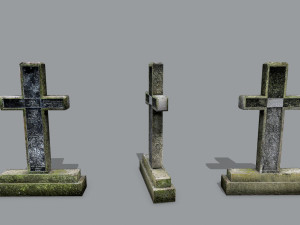 Tombstone set 3Dモデル