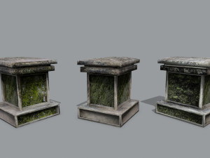 Tombstone set 3Dモデル
