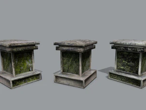 Tombstone set 3D Model