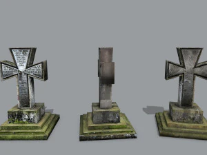 Tombstone set 3D Model