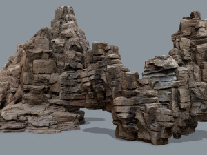 Desert rocks Modelo 3D