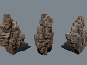 Desert rocks 3D 모델