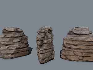 Desert rocks 3D 모델
