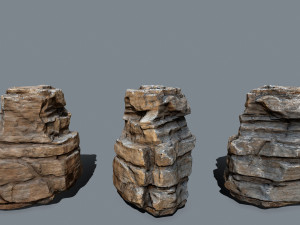 Desert rocks 3D 모델