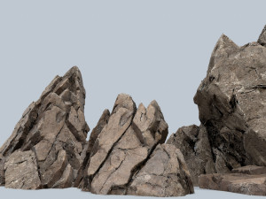 Desert rocks Model 3D
