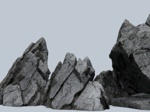 Cliff rocks 3D Model