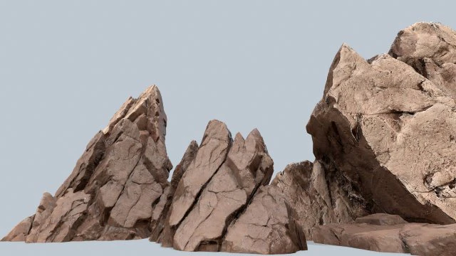 Desert rocks 3D Model .c4d .max .obj .3ds .fbx .stl .blend 
