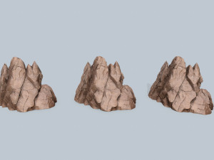 Desert rocks 3D Modell